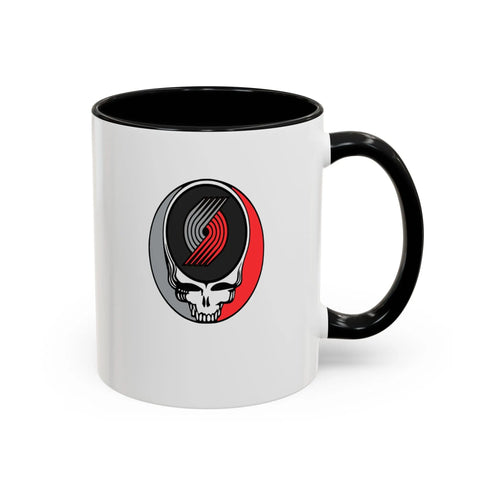 Portland Trailblazers Grateful Dead Stealie Coffee Mug (11oz or 15oz) - NBA - StealieShop