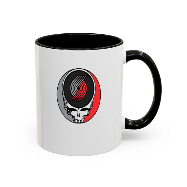Portland Trailblazers Grateful Dead Stealie Coffee Mug (11oz or 15oz) - NBA - StealieShop