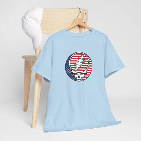 Grateful Dead - Stars and Stripes US-Grown Ring-Spun Cotton T-Shirt - StealieShop