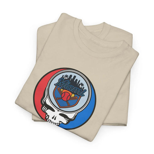 Grateful Dead - Miami Marlins Classic Stealie T Shirt - MLB - StealieShop