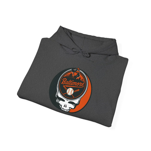Grateful Dead - Baltimore Orioles Grateful Dead Unisex Heavy Blend Hoodie - Hooded Sweatshirt - StealieShop