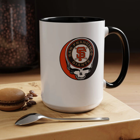 Grateful Dead - The Ballpark Collection: San Francisco Baseball Stealie Coffee Mug - StealieShop