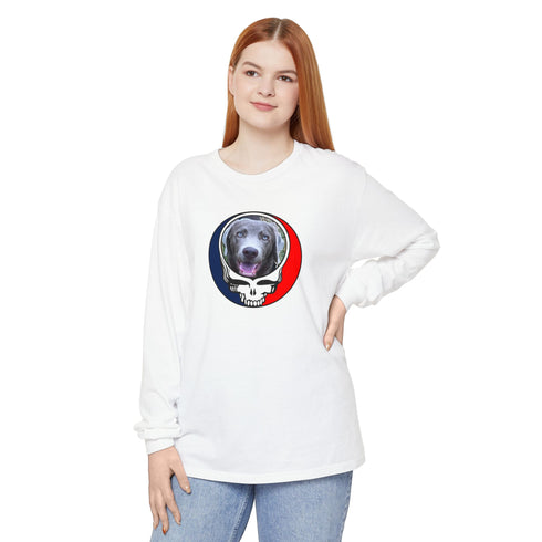 Custom Dog Garment-Dyed Long Sleeve T-Shirt (99)
