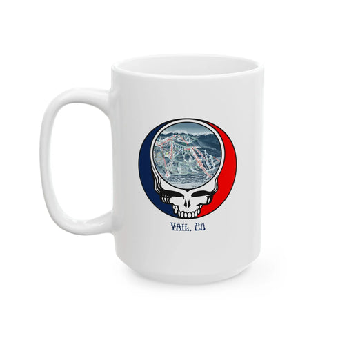 Vail Trail Map Stealie 15oz Ceramic Mug