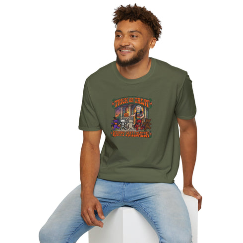 Trick-Or-Treating at Jerry's Place Halloween Stealie T-Shirt