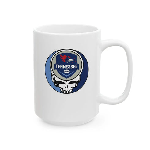 Grateful Dead - Tennessee Titans Stealie Ceramic Coffee Mug - NFL - StealieShop