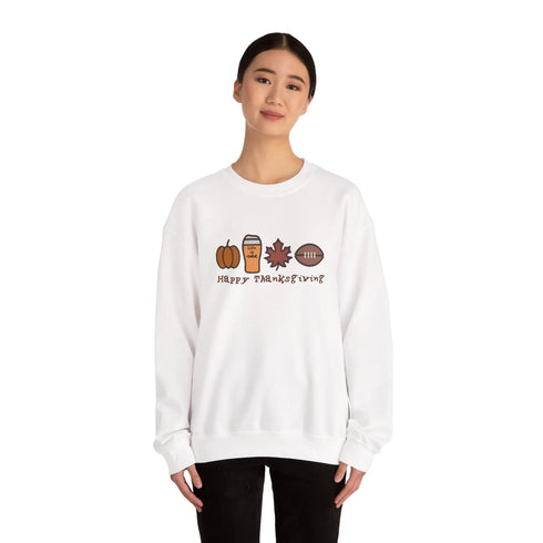 Life is dead. Happy Thanksgiving Unisex Crewneck Sweatshirt
