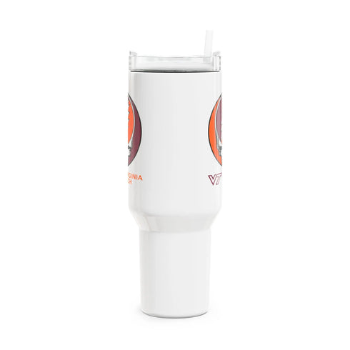 Grateful Dead - Virginia Tech Stealie "Fat Man" Tumbler, Double Insulated 40oz Travel Mug - StealieShop
