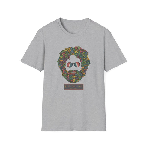 Grateful Dead - Jerry Garcia Dancing Bears Face - Vineyard Collection Grateful Dead TShirt - StealieShop