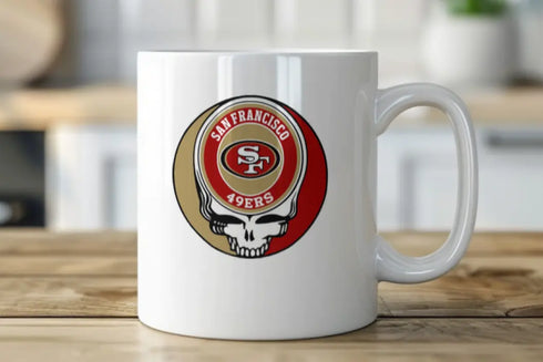 Grateful Dead - San Francisco 49ers Stealie 15 Ounce Coffee Mug - StealieShop