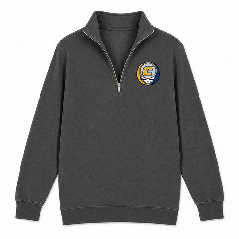 University of Tennessee Chattanooga - Premium Grateful Dead Quarter-Zip Pullover - Charcoal - 6