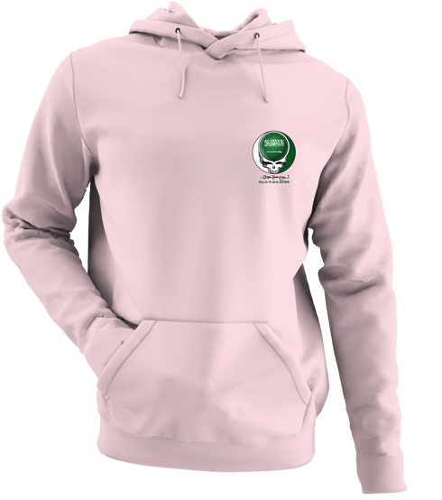 Saudi Arabia FIFA World Cup - Premium Grateful Dead Left Chest Hoodie - Light Pink