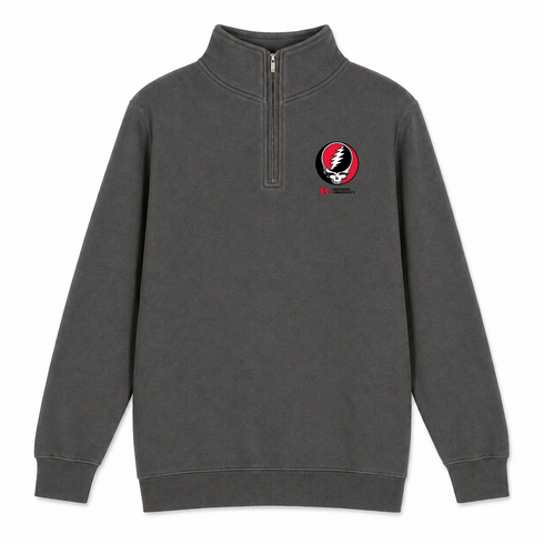 Rutgers University - Premium Grateful Dead Quarter-Zip Pullover - Charcoal - 5