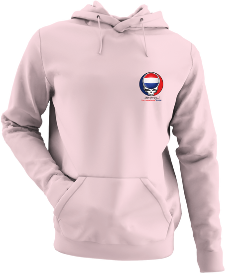 Netherlands FIFA World Cup - Premium Grateful Dead Left Chest Hoodie - Light Pink - 4