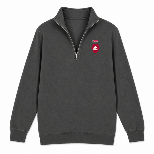 Bama Jerry - Life is dead.® Alabama - Premium Grateful Dead Quarter-Zip Pullover - Charcoal - 6
