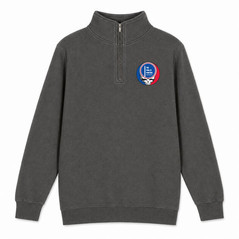 American University - Premium Grateful Dead Quarter-Zip Pullover - Charcoal - 5