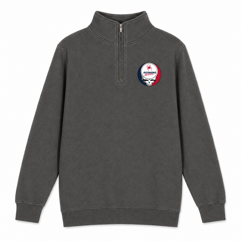 University of Richmond - Premium Grateful Dead Quarter-Zip Pullover - Charcoal - 5