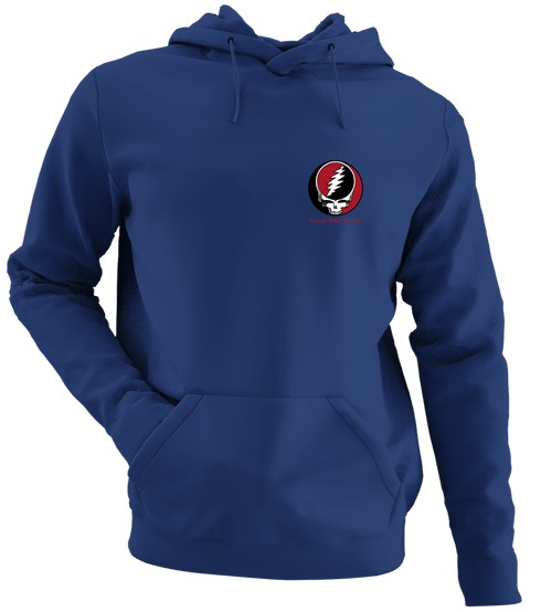 Carnegie Melon University - Premium Grateful Dead Left Chest Hoodie - Navy - 2