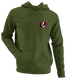 Carnegie Melon University - Premium Grateful Dead Left Chest Hoodie - Military Green - 7