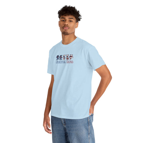 American Flag Dancing Bears Unisex Grateful Dead T-Shirt