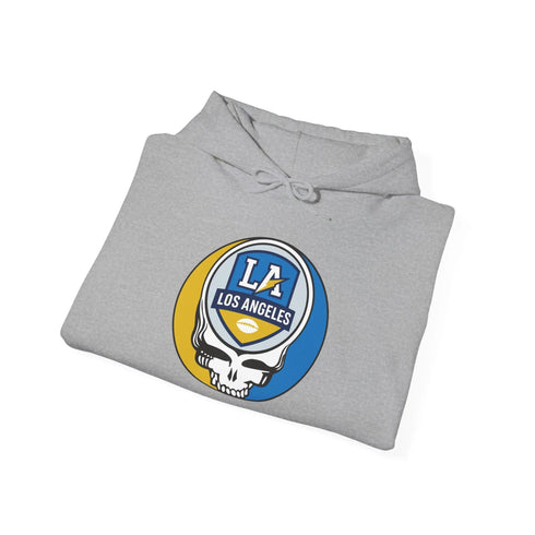 Grateful Dead - Los Angeles Chargers Stealie Grateful Dead Hooded Sweatshirt - NFL - StealieShop