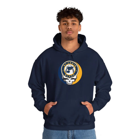 St Louis Blues Grateful Dead Unisex Heavy Blend Hoodie StealieShop