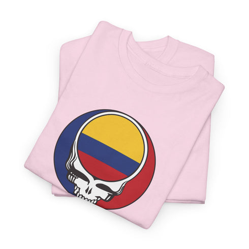 Colombia Flag Stealie Unisex Grateful Dead T-Shirt