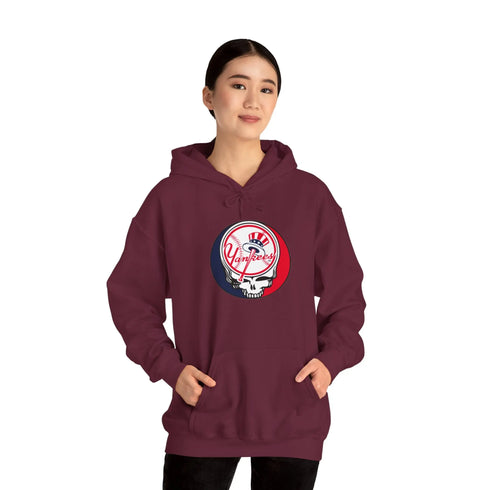 New York Yankees Grateful Dead Unisex Heavy Blend Hoodie - MLB - StealieShop