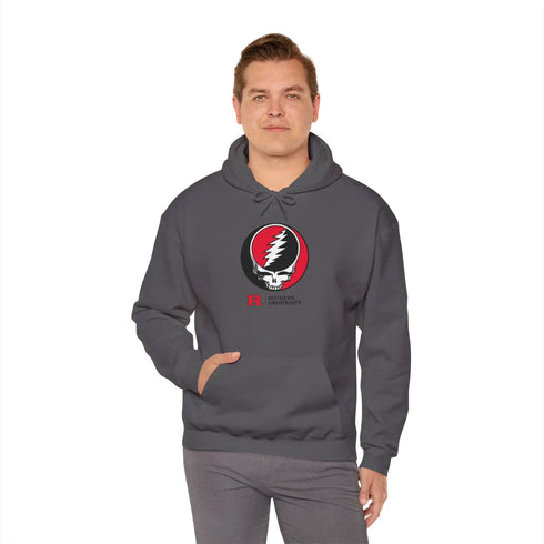 Rutgers University Grateful Dead Hoodie - Hooded Sweatshirt StealieShop