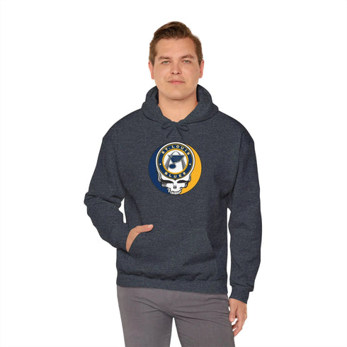 St Louis Blues Grateful Dead Unisex Heavy Blend Hoodie StealieShop