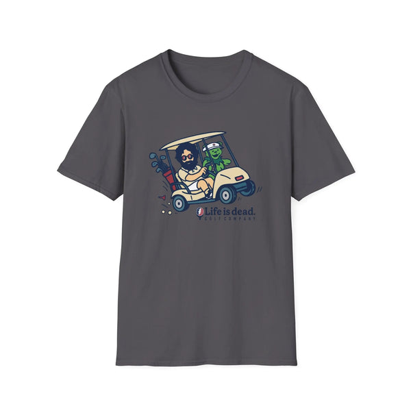 Grateful Dead - Joy Ridin' Jerry and The Bear Life is dead. Golf Company T-Shirt - StealieShop