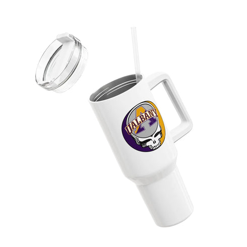 Grateful Dead - University at Albany Stealie "Fat Man" Tumbler, Double Insulated 40oz Travel Mug - StealieShop