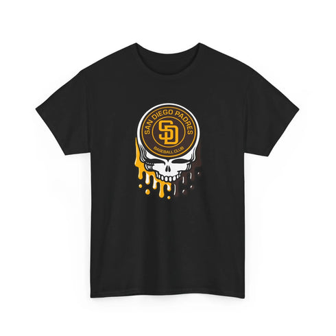 Grateful Dead - San Diego Padres Dripping Stealie T-Shirt - MLB - StealieShop