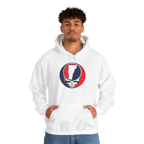 Vermont Map Stealie Grateful Dead Hoodie