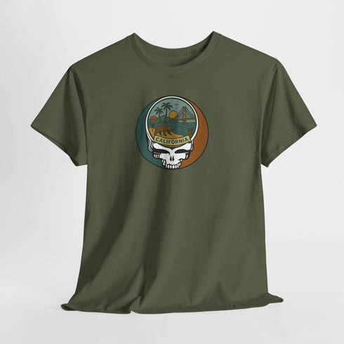 Grateful Dead - California State Stealie Grateful Dead Grateful Dead T-Shirt - StealieShop