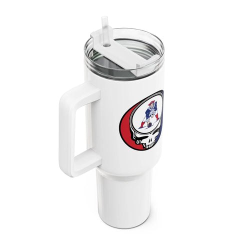 Grateful Dead - Retro Pat The Patriot Stealie "Fat Man" Tumbler, Double Insulated 40oz Travel Mug - StealieShop