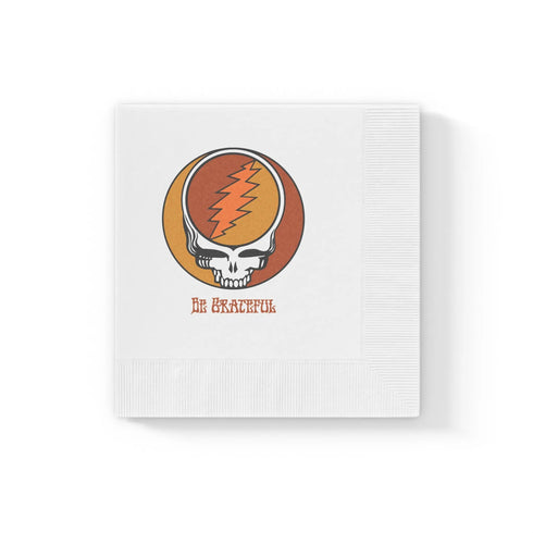 Thanksgiving Stealie White Coined Napkins - StealieShop