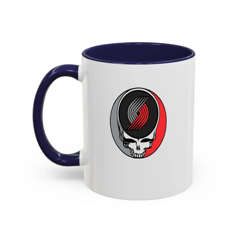 Portland Trailblazers Grateful Dead Stealie Coffee Mug (11oz or 15oz) - NBA - StealieShop