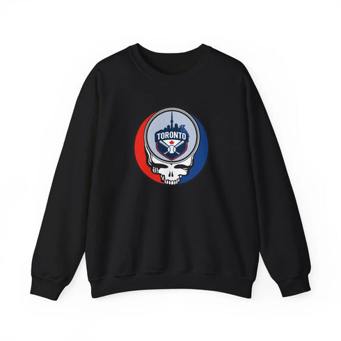 Grateful Dead - Toronto Blue Jays Stealie Grateful Dead Crewneck Sweatshirt - MLB - StealieShop