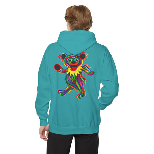 Grateful Dead - Tie-Dye Bear Vineyard Collection Two-Sided Unisex Garment-Dyed Hoodie - StealieShop