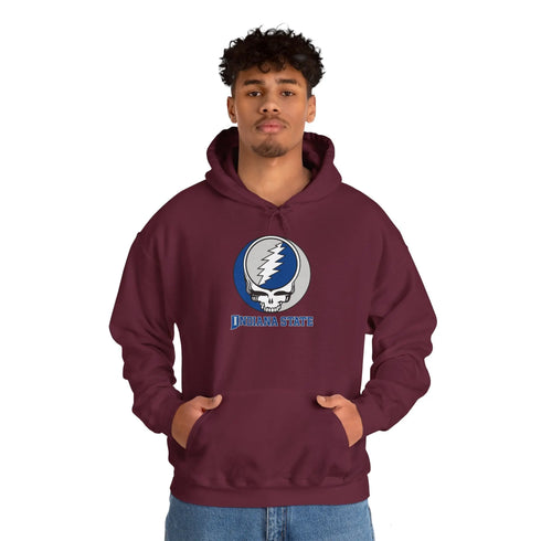 Indiana State University Grateful Dead Steal Your Face Unisex Hoodie StealieShop