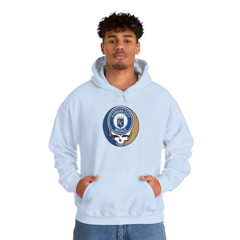 Kansas City Royals Grateful Dead Unisex Heavy Blend Hoodie - Hooded Sweatshirt - StealieShop