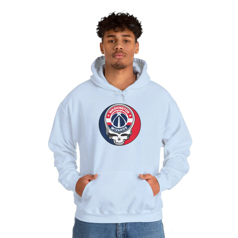 Washington Wizards Grateful Dead Steal Your Face Unisex Hoodie - NBA StealieShop