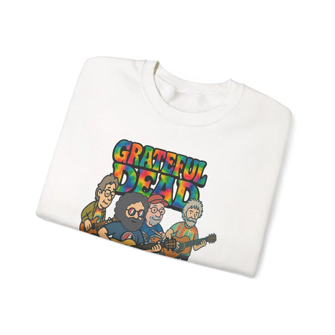 Grateful Dead - Jerry and The Band | Life is dead. Crewneck Sweatshirt - StealieShop