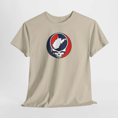 West Virginia Map Stealie Grateful Dead T-Shirt
