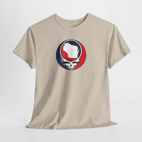 Wisconsin Map Stealie Grateful Dead T-Shirt