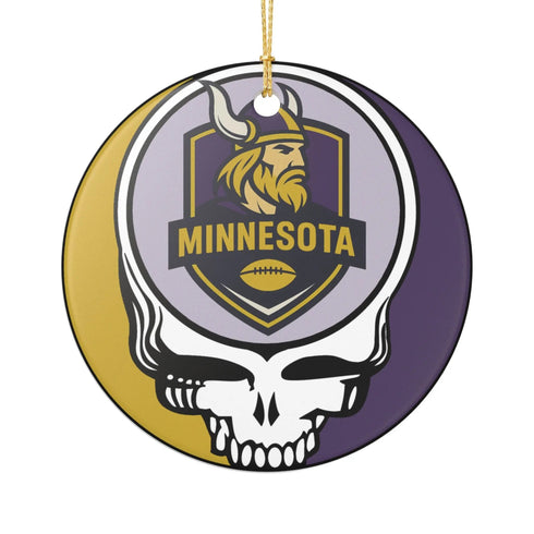 Grateful Dead - Minnesota Football Stealie Christmas Ornament - StealieShop