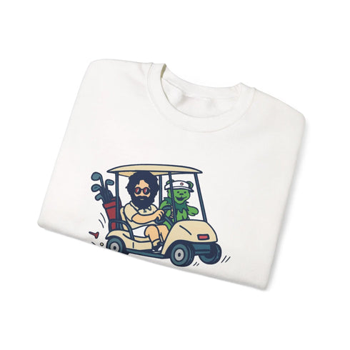 Grateful Dead - Joy Ridin' Jerry and The Bear | Life is dead. Crewneck Sweatshirt - StealieShop