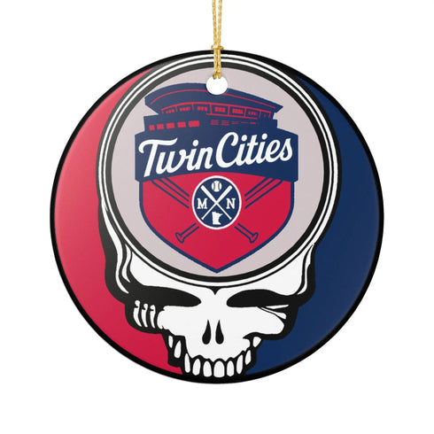 Grateful Dead - Minnesota Baseball Baseball Stealie Christmas Ornament - StealieShop