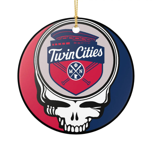 Grateful Dead - Minnesota Baseball Baseball Stealie Christmas Ornament - StealieShop